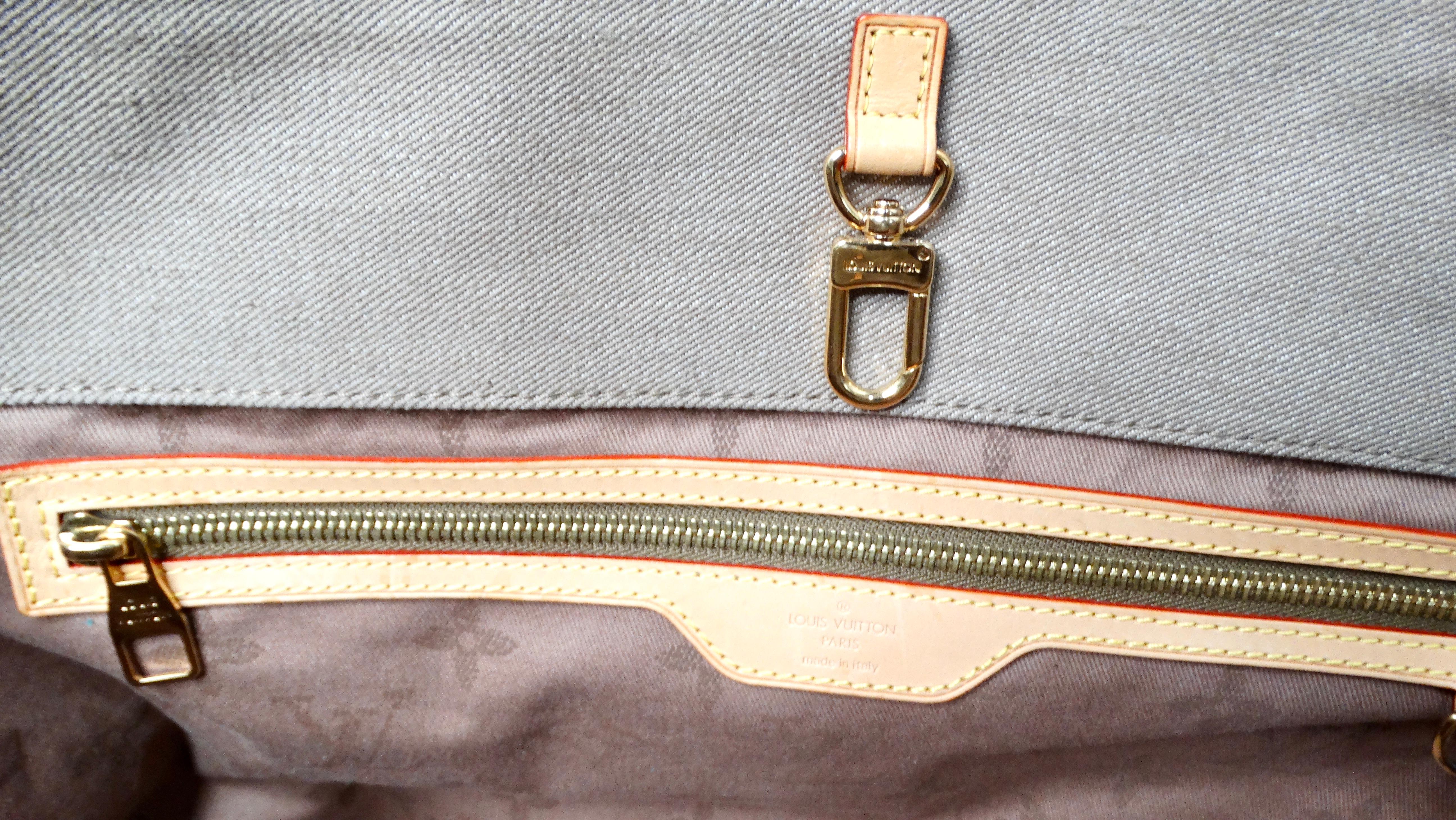 Louis Vuitton Denim Articles De Voyage GM Beige Tote Bag 6