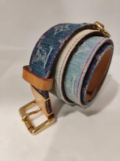 Louis Vuitton denim belt