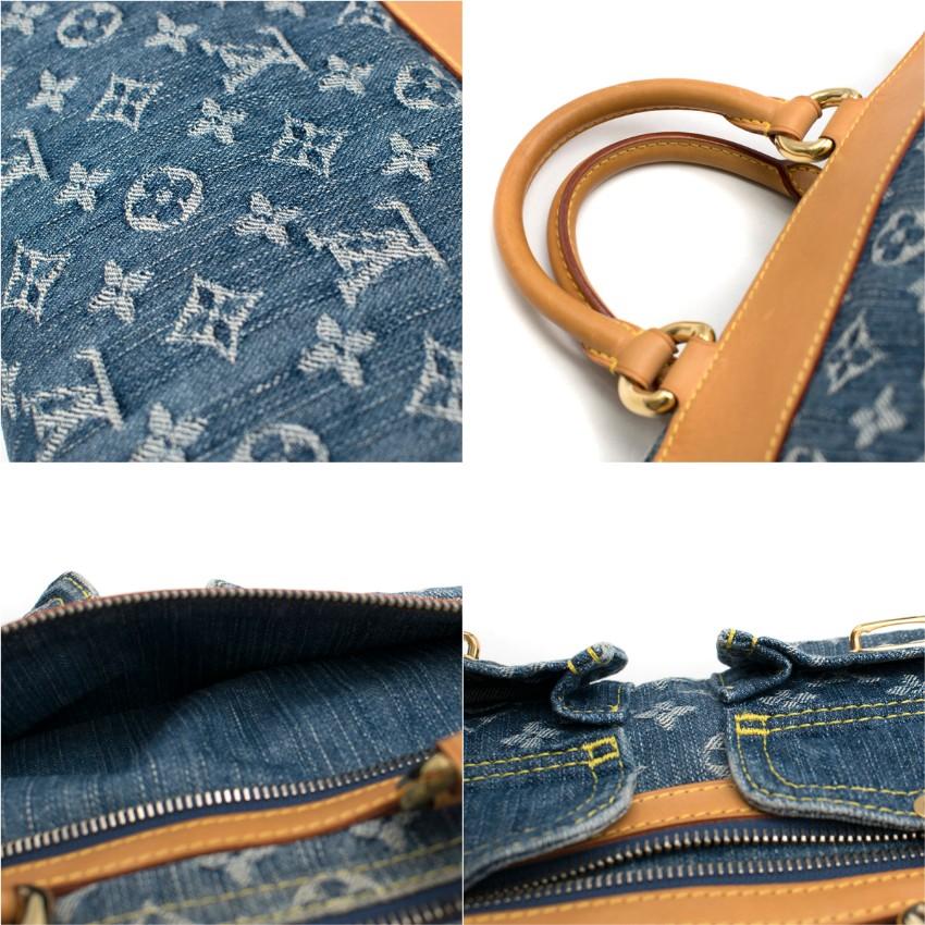Louis Vuitton Denim Blue Monogram Neo Speedy Handbag 5