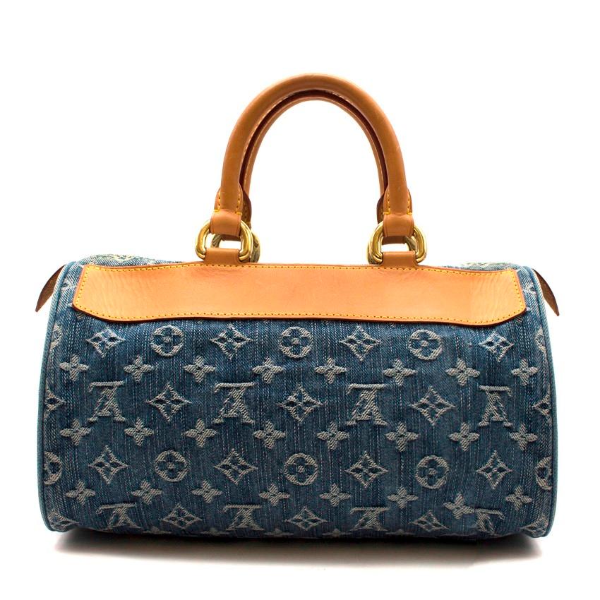 Louis Vuitton Denim Blue Monogram Neo Speedy Handbag 1