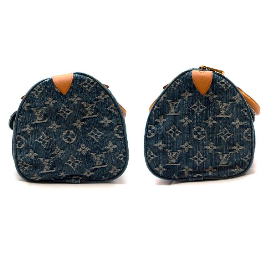 Louis Vuitton Denim Blue Monogram Neo Speedy Handbag 2