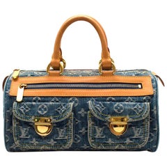 Louis Vuitton Denim Blue Monogram Neo Speedy Handbag