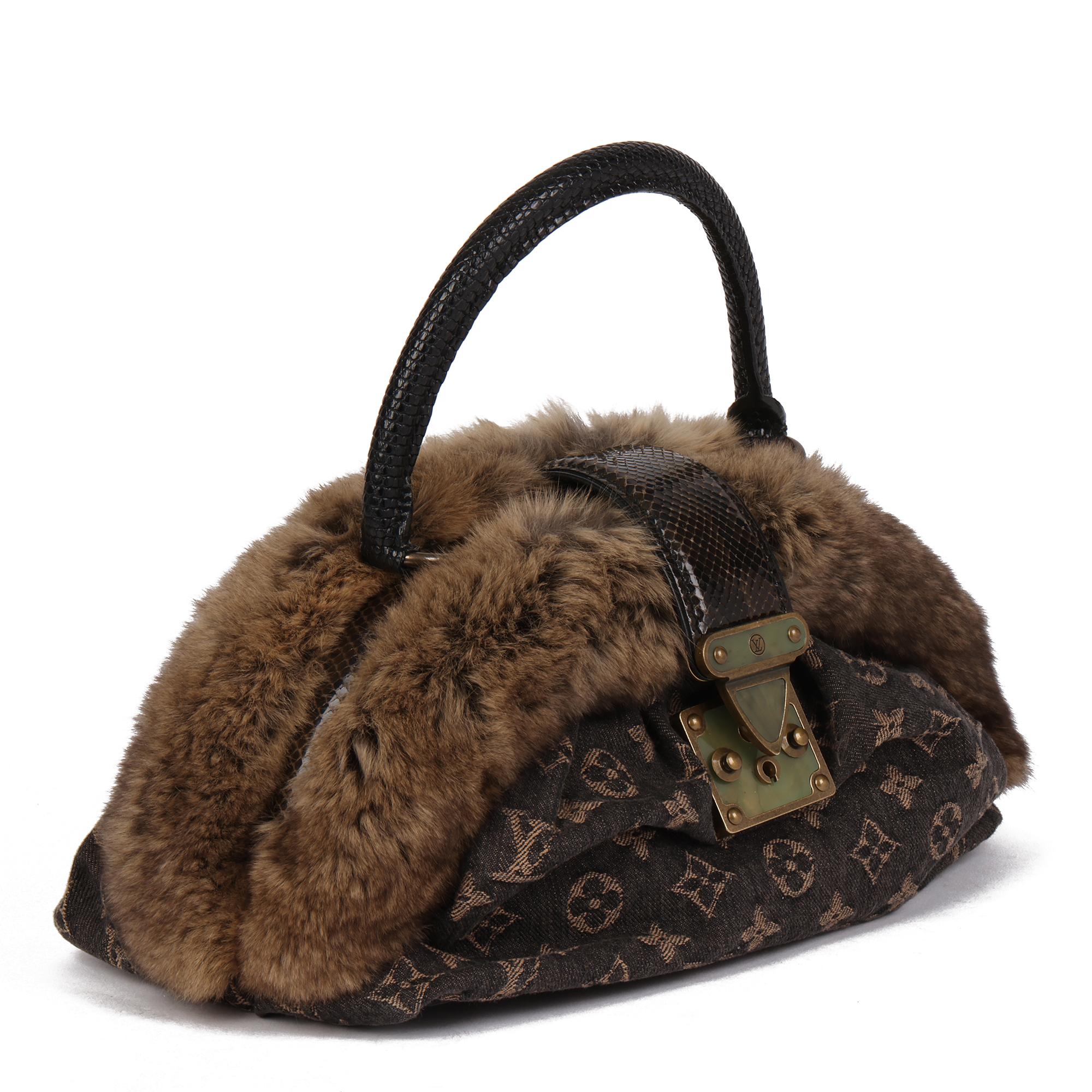 Louis Vuitton Fur Handle Bag - 4 For Sale on 1stDibs