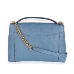 Louis Vuitton Denim Creme Monogram Empreinte Blanche BB