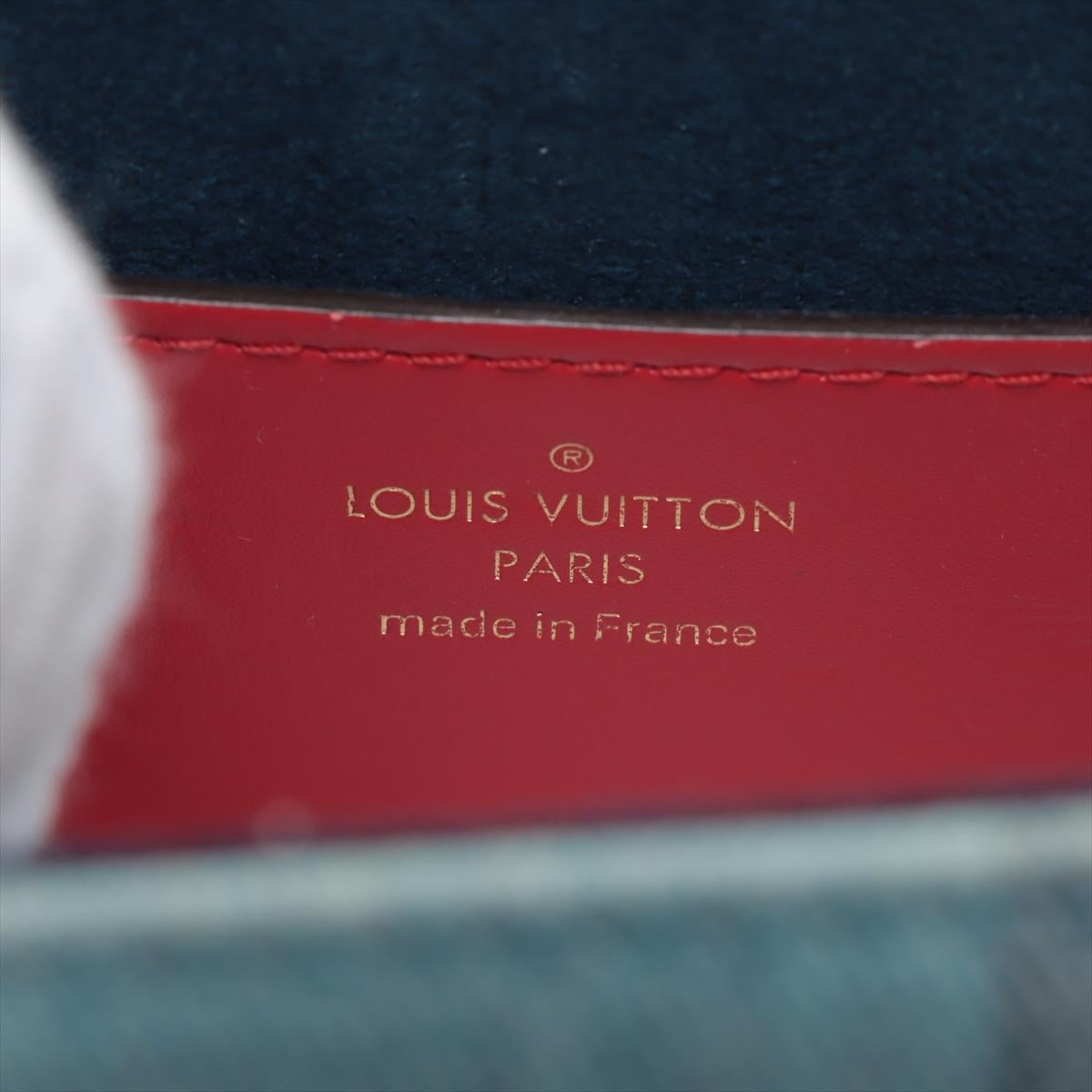 Louis Vuitton Denim Damier Twist MM Bag For Sale 5