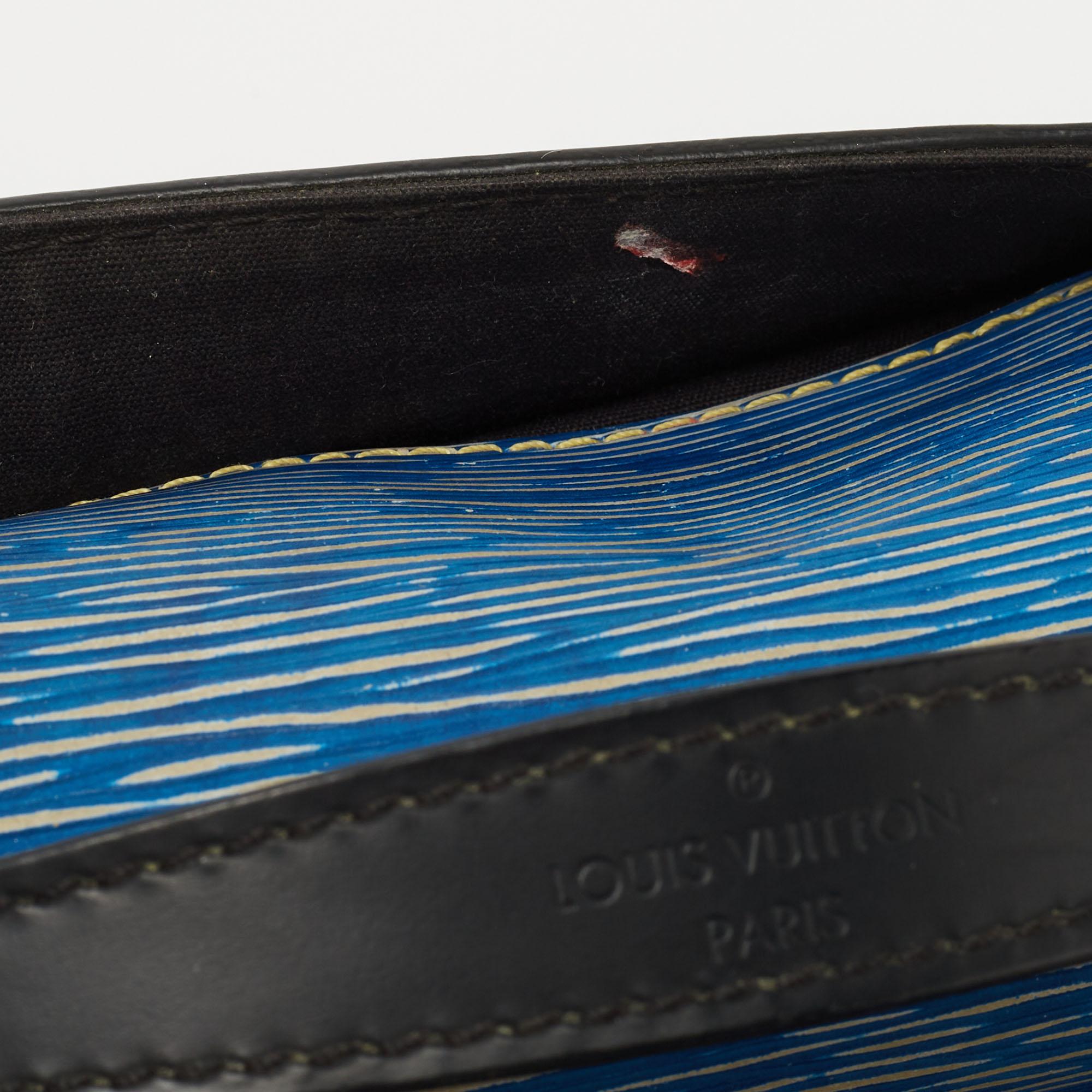 Louis Vuitton Denim Epi Leather Clery Pochette Bag 2
