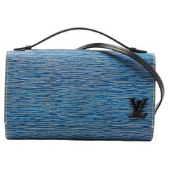 Louis Vuitton Denim Epi Leather Clery Pochette Bag