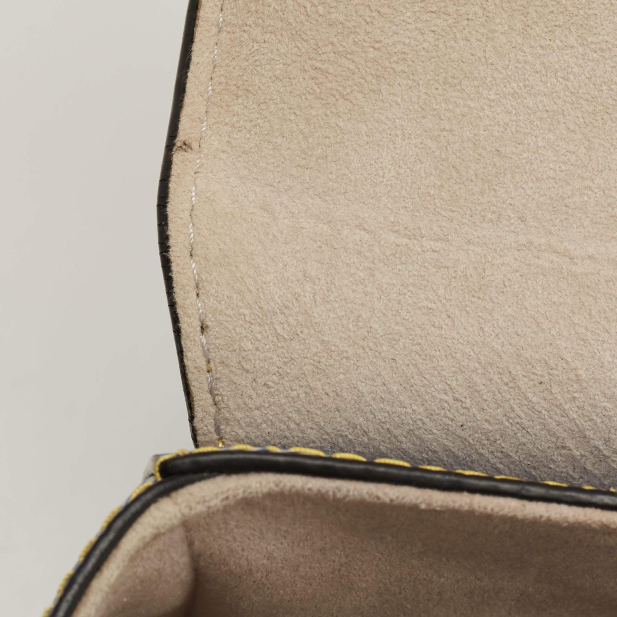 Louis Vuitton Denim Epi Leather Twist MM Bag 7