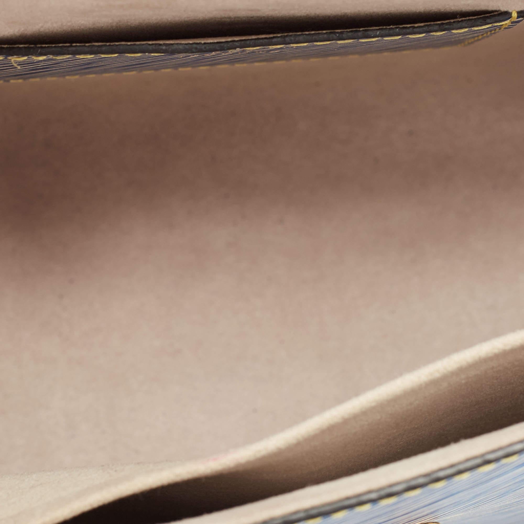 Louis Vuitton Denim Epi Leather Twist MM Bag 9