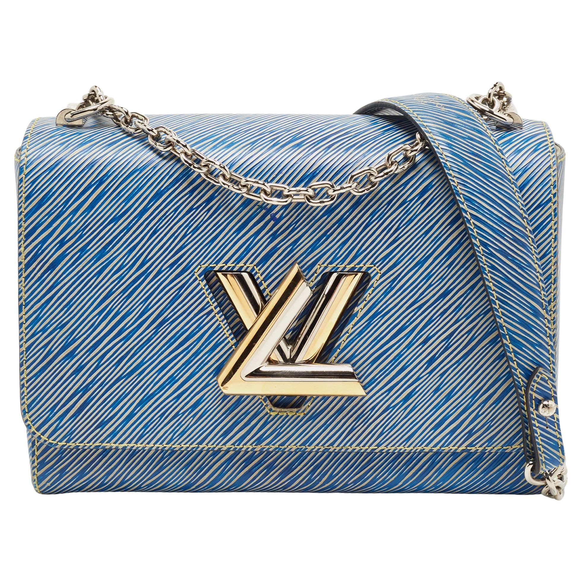 LOUIS VUITTON Shoulder Bag blue Denim Light Epi denim Twist PM