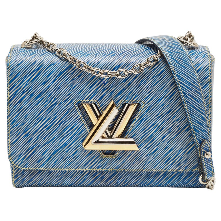 Louis Vuitton Denim Epi Leather Twist MM Bag at 1stDibs