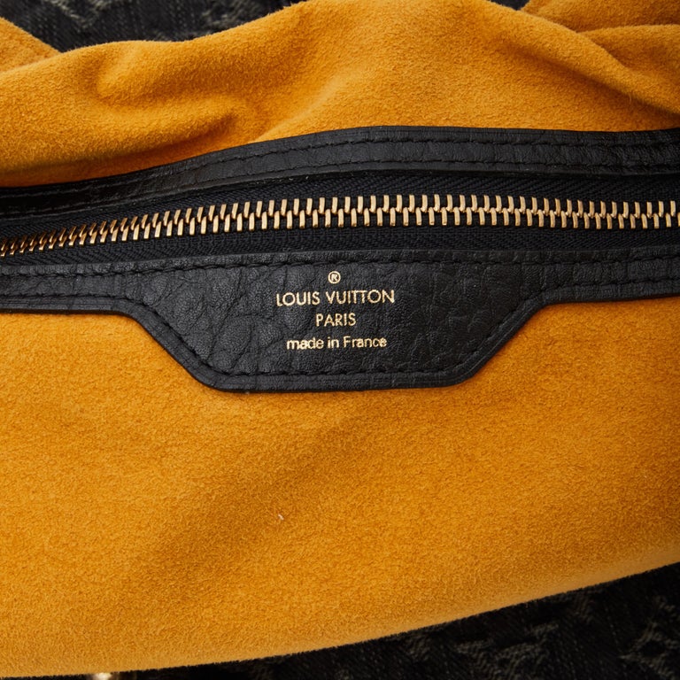 Mahina handbag Louis Vuitton Black in Denim - Jeans - 26403018