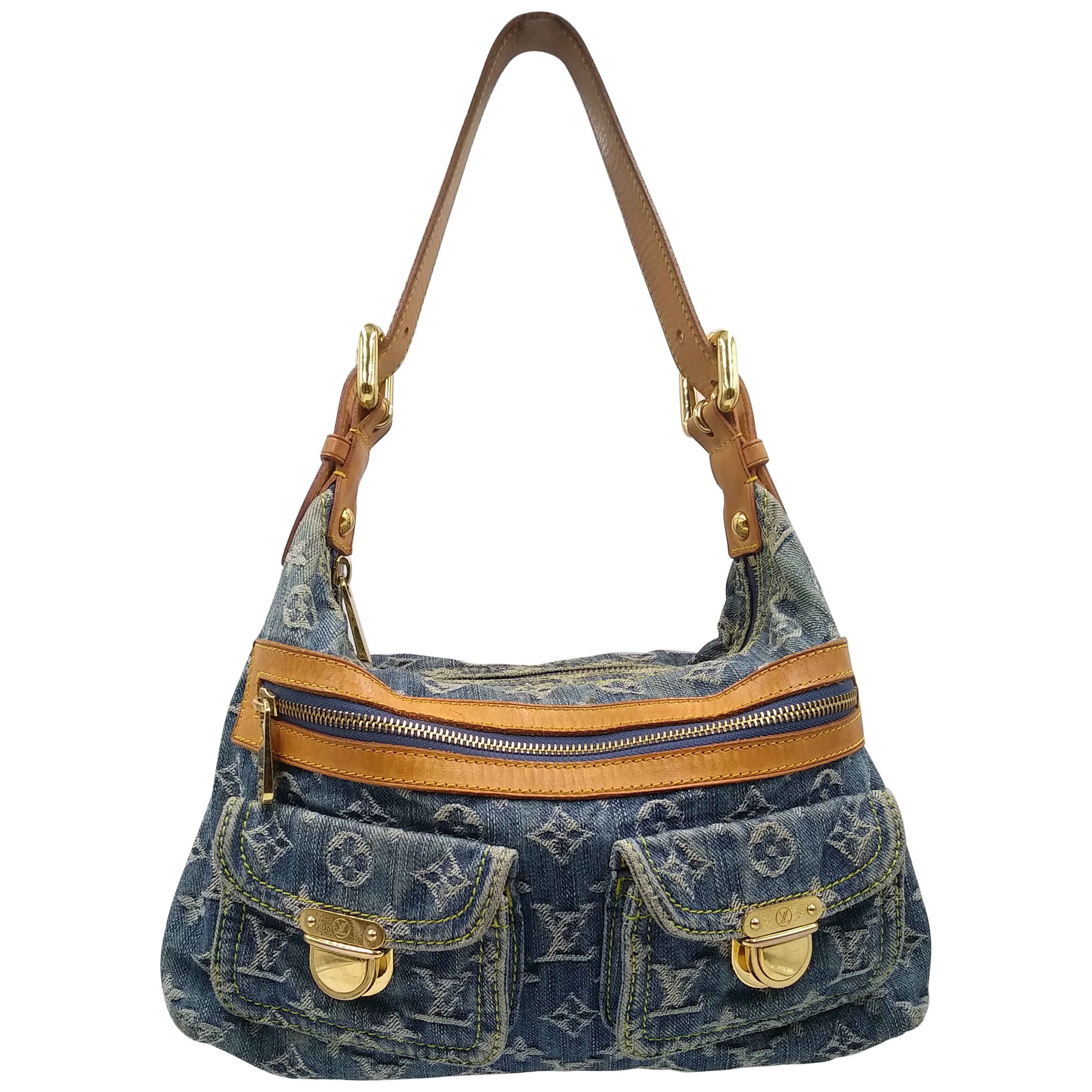 Louis Vuitton Denim Monogram Baggy PM Bag
