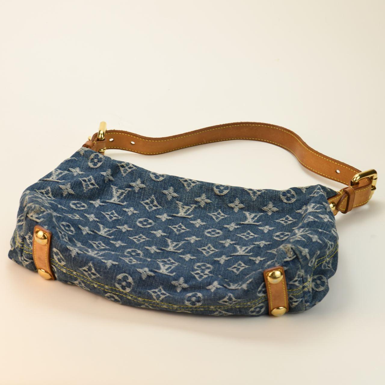 Louis Vuitton Denim Monogram Baggy PM Handbag 6