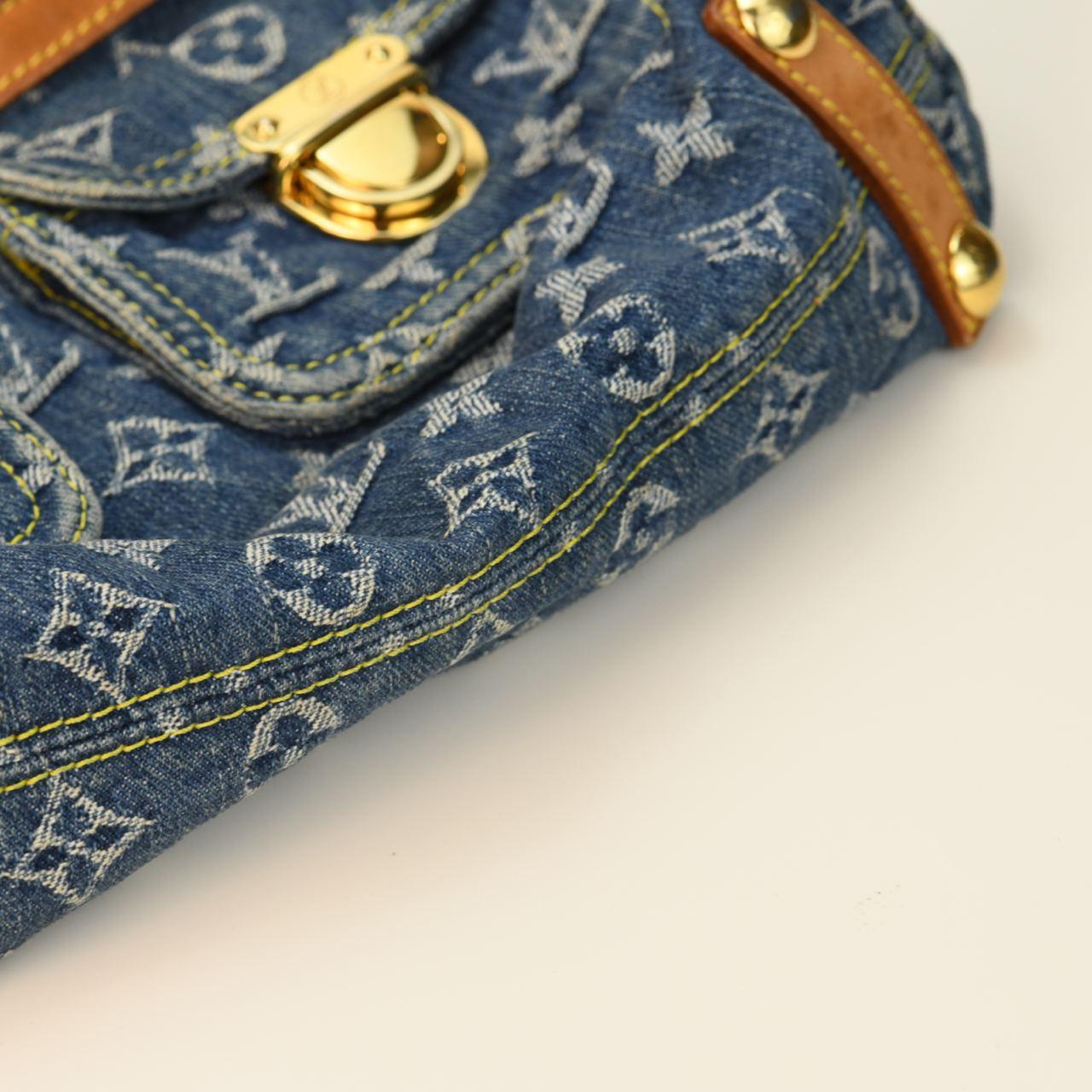 Louis Vuitton Denim Monogram Baggy PM Handbag 7