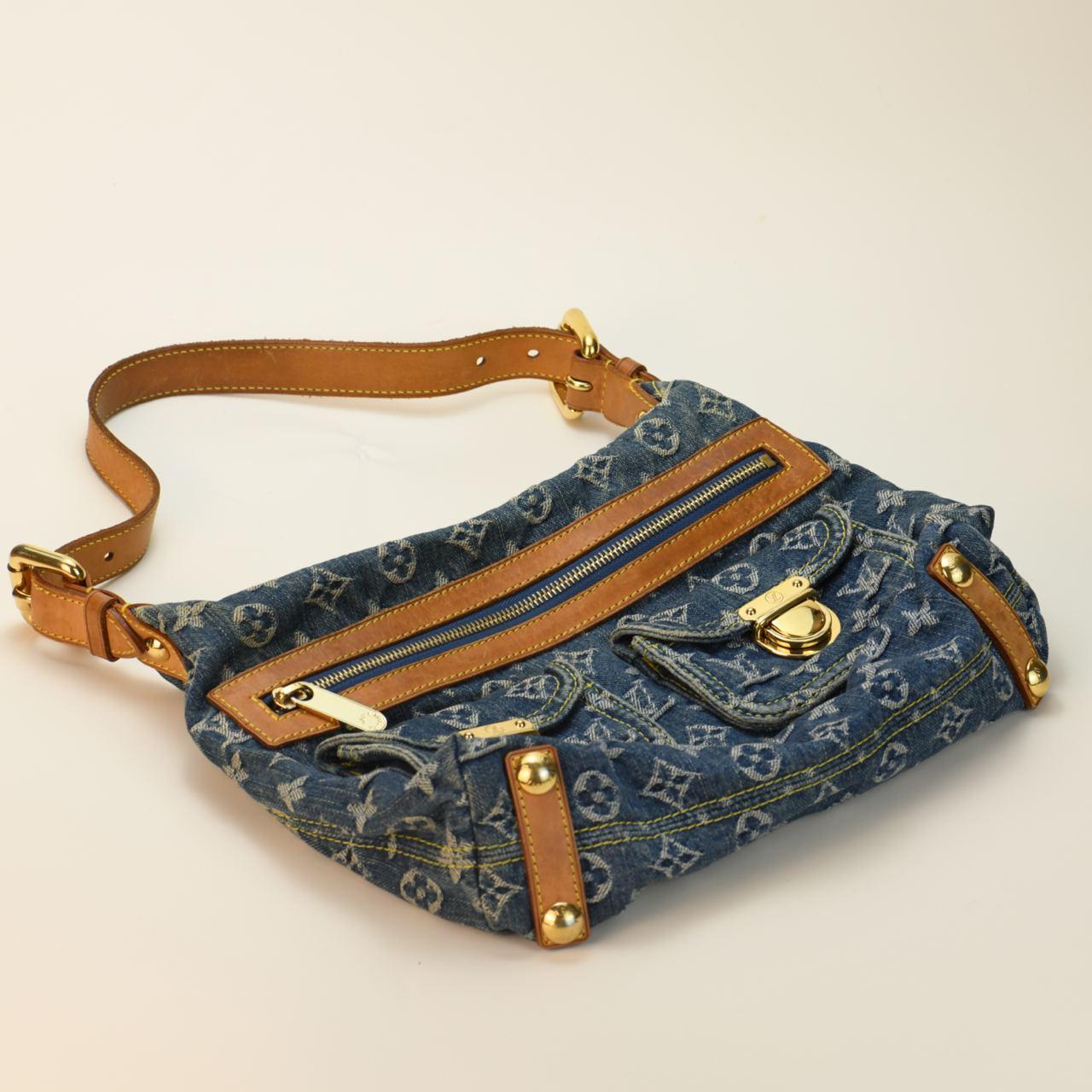 Louis Vuitton Denim Monogram Baggy PM Handbag 8