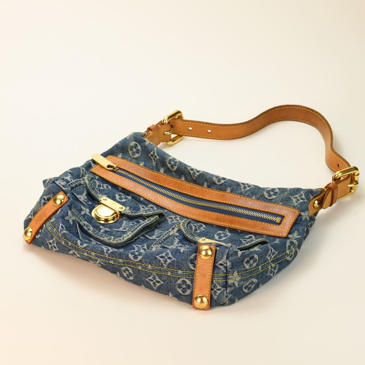 Louis Vuitton Monogram Denim Baggy PM Crossbody Bag 45lk11 at 1stDibs