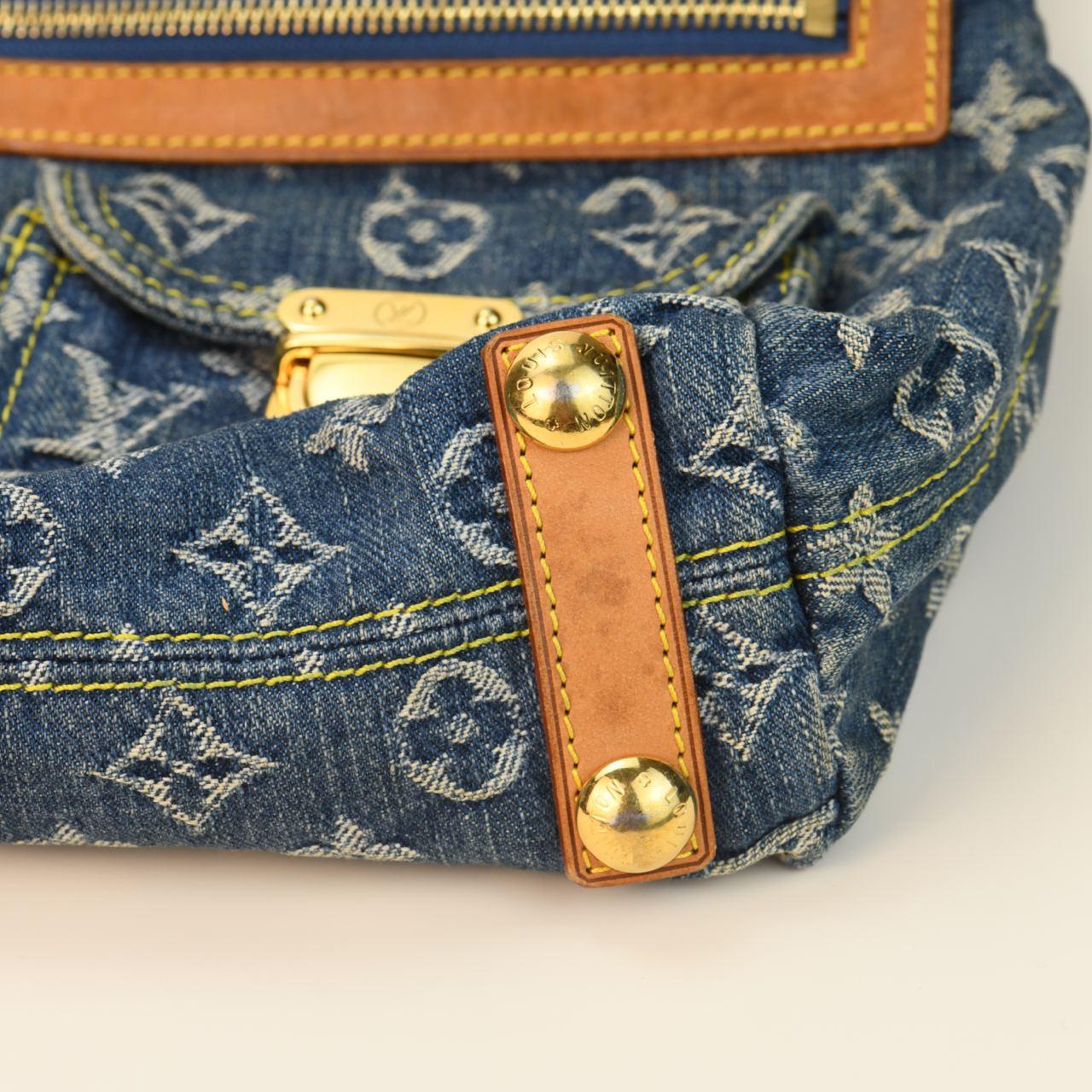 Women's or Men's Louis Vuitton Denim Monogram Baggy PM Handbag