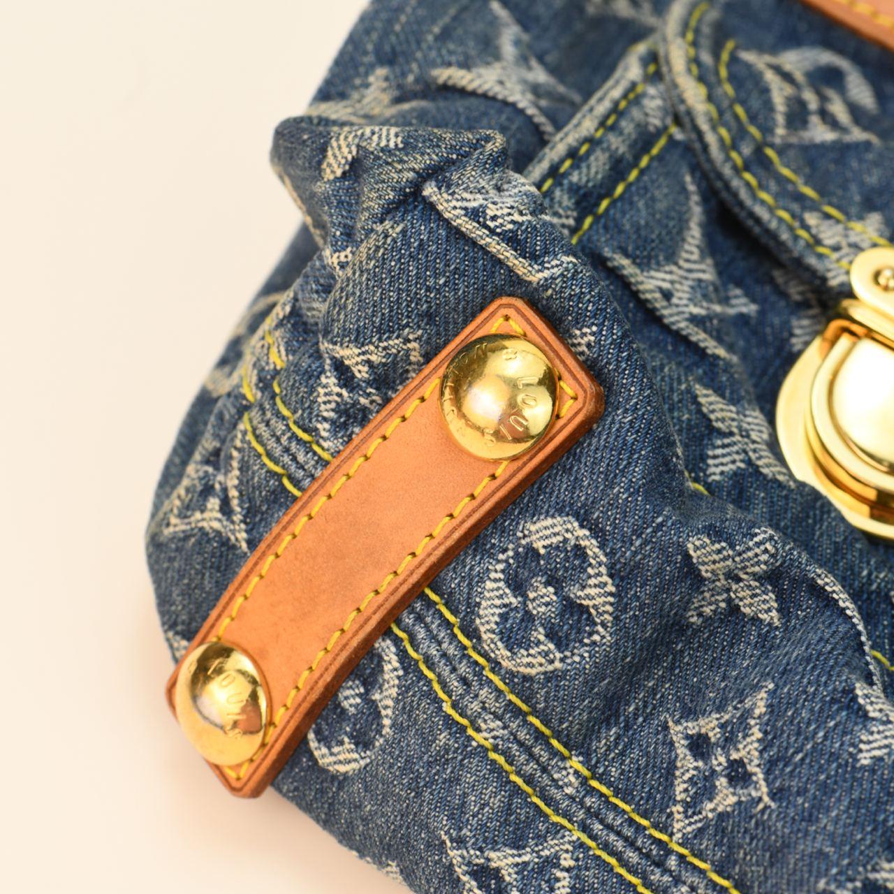 Louis Vuitton Denim Monogram Baggy PM Handbag 1