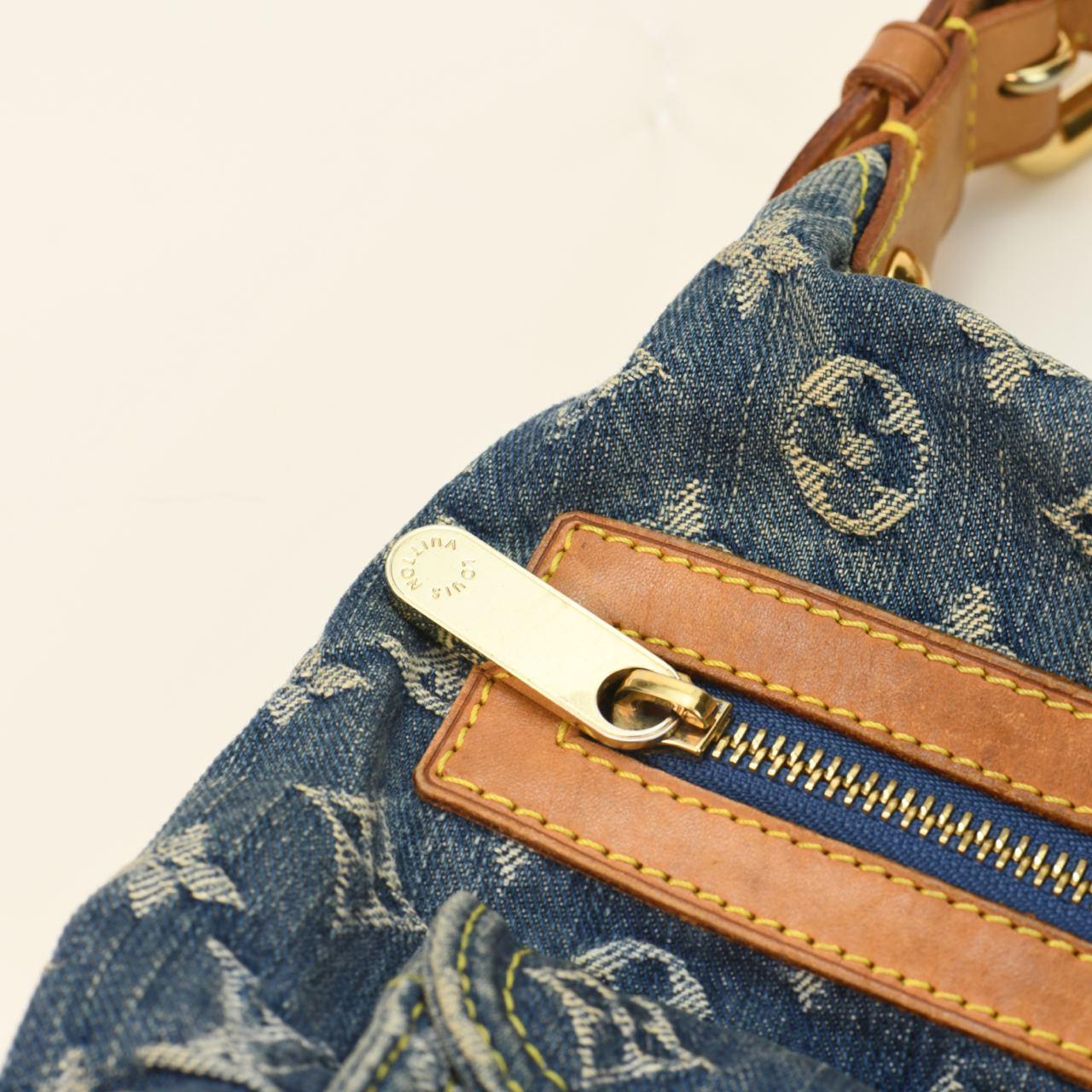 Louis Vuitton Denim Monogram Baggy PM Handbag 4