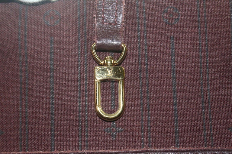 Louis Vuitton, Bags, Louis Vuitton Denim Monogram Idylle Neverfull Mm  Bordeaux 5lv725k