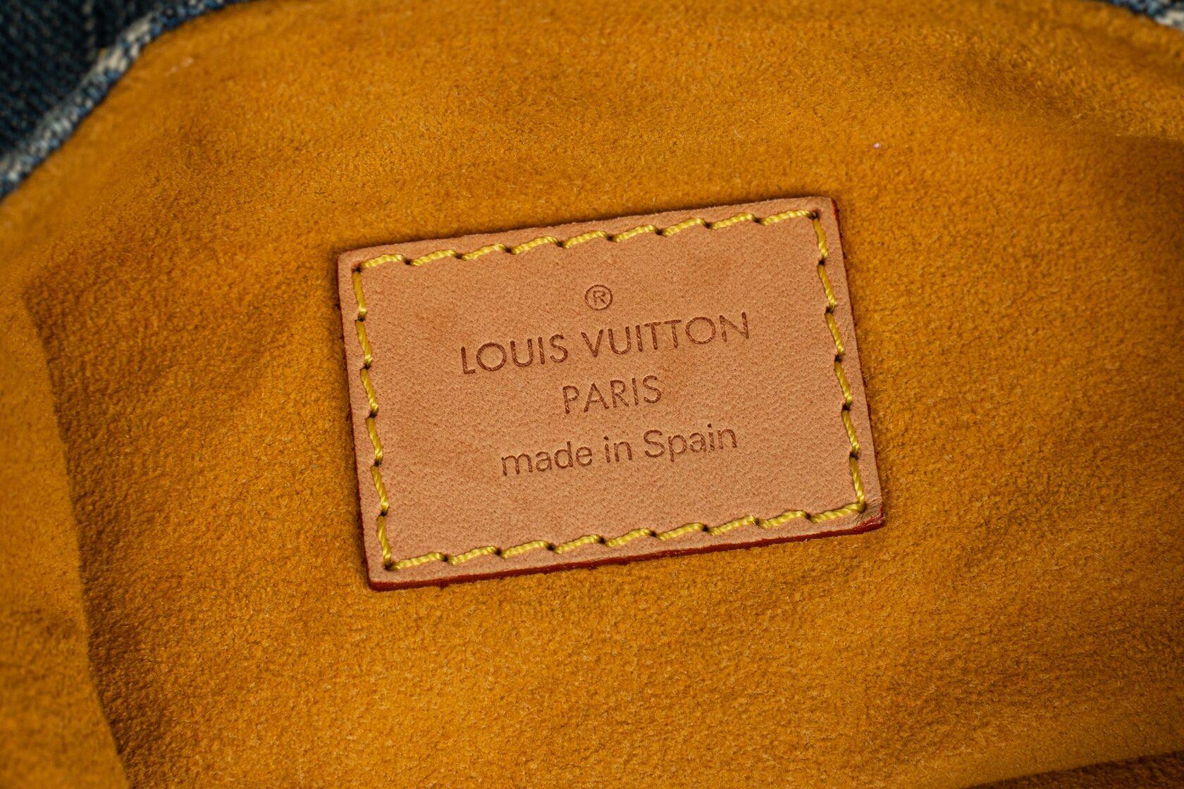 Louis Vuitton Denim Monogram Small Backpack For Sale 10