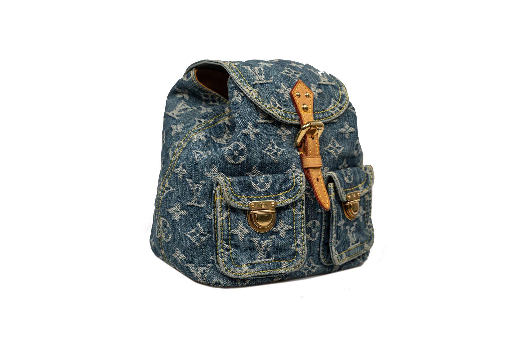 Fashion Cowboy Style Simple Zip Denim Backpack  Light Blue grhmf22000183   Denim backpack Jeans bag Denim bag