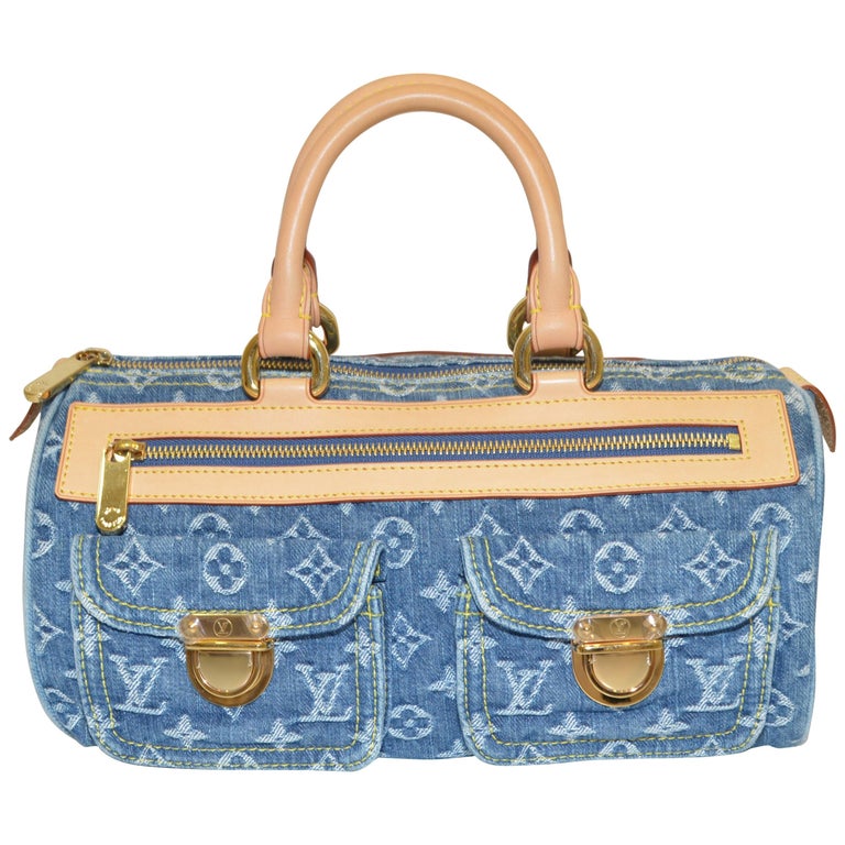 Louis Vuitton Denim Monogram Top Handle Neo Speedy Bag For Sale at 1stdibs