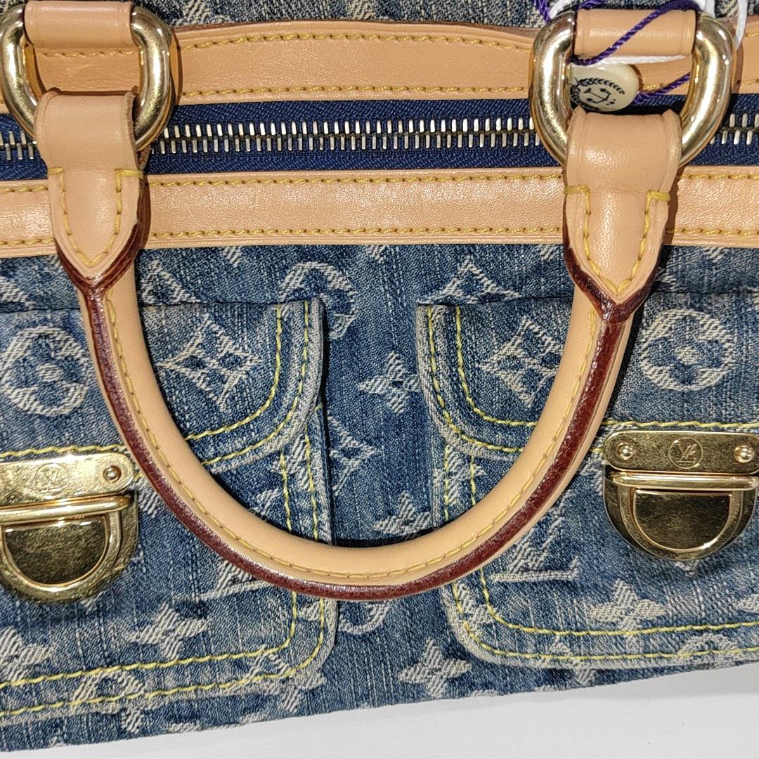 Louis Vuitton Denim Neo Speedy Boston Bag 5