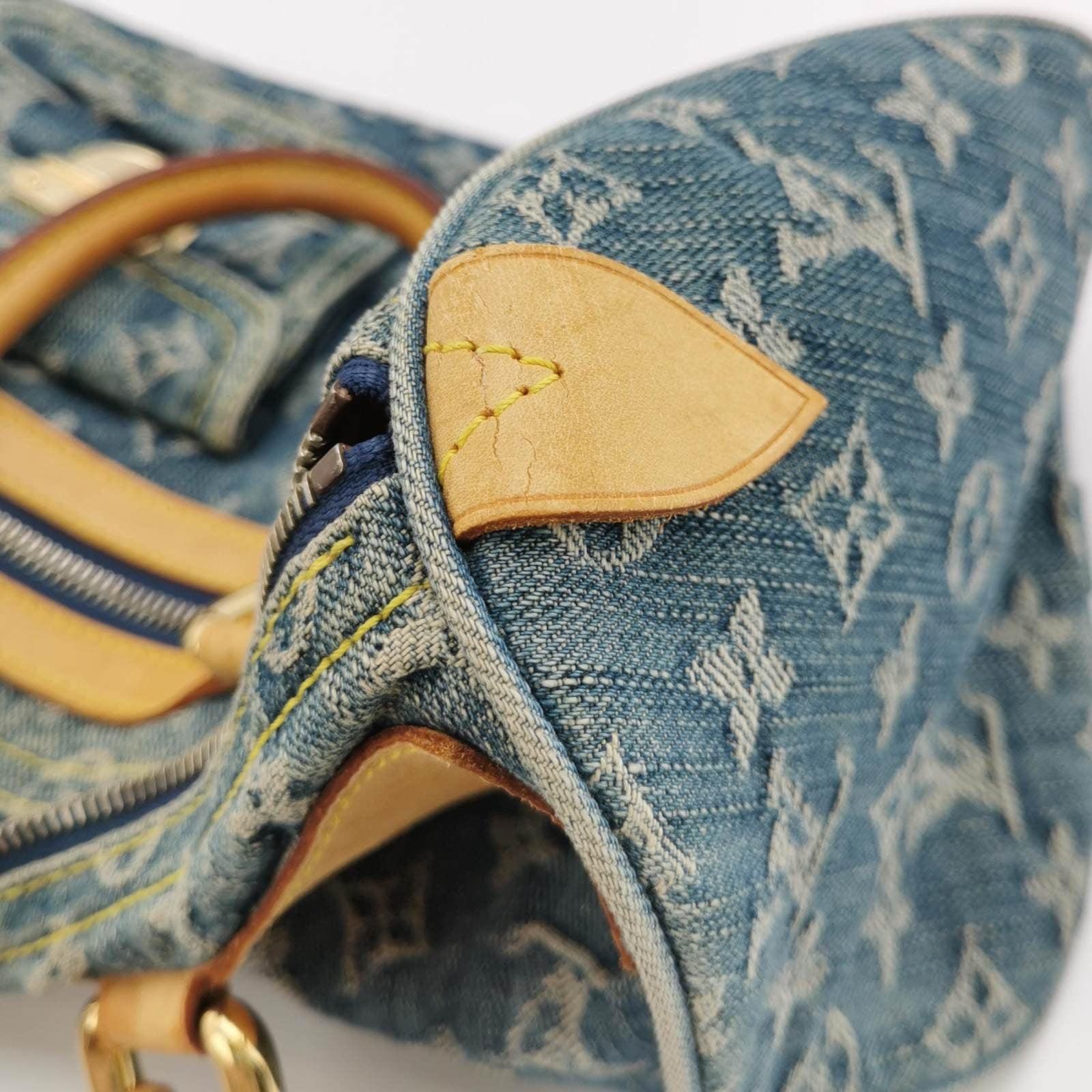 Louis Vuitton Denim Neo Speedy Boston Bag 13