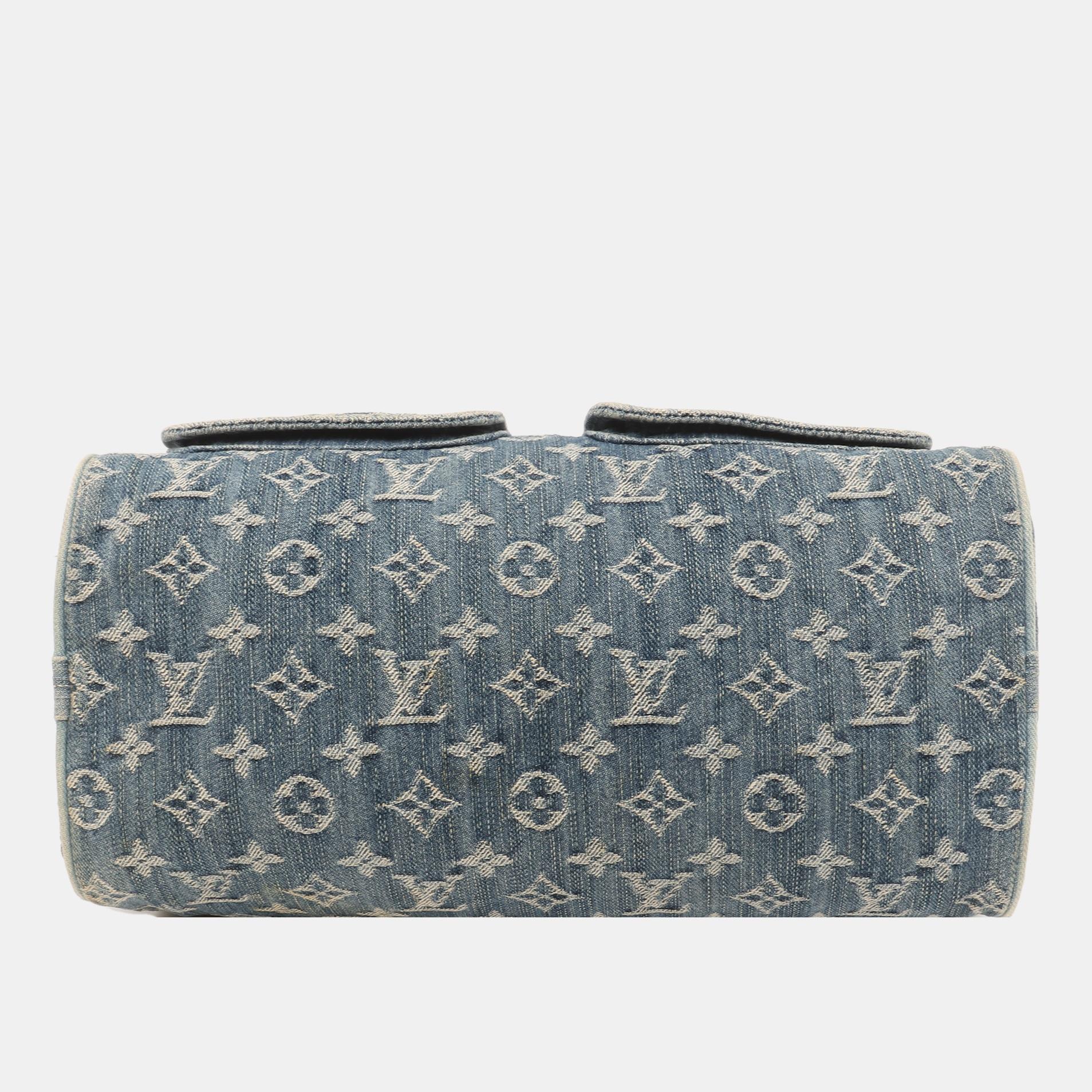 Women's Louis Vuitton Denim Neo Speedy Boston Bag