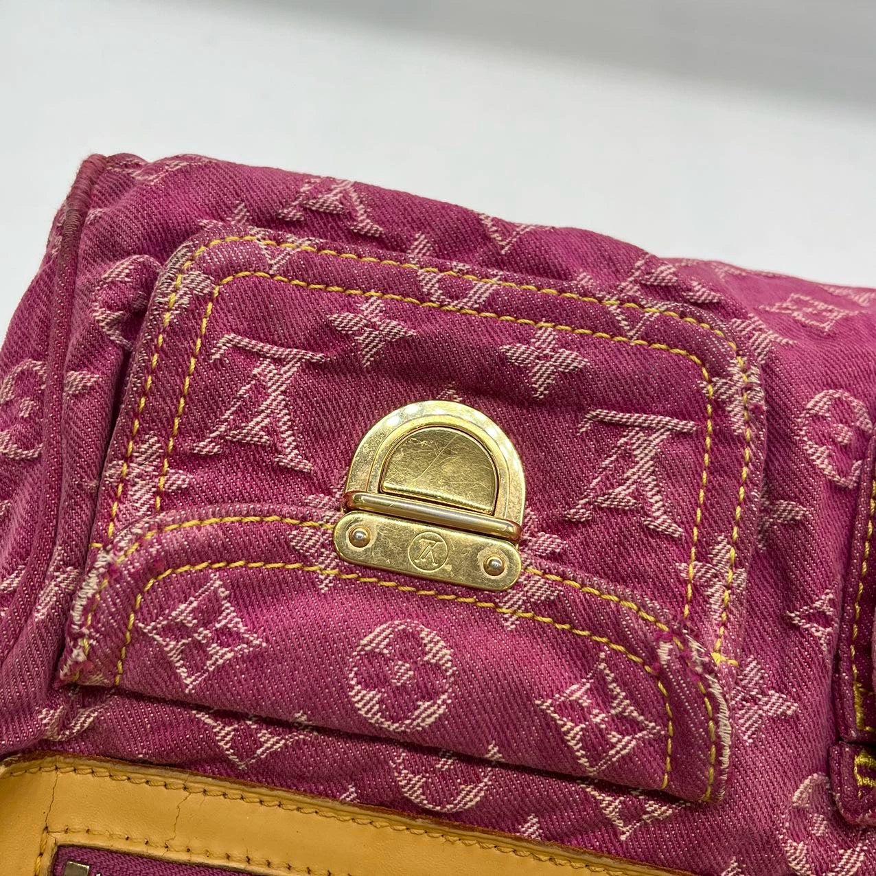 Louis Vuitton Denim Neo Speedy Boston Bag Pink 5
