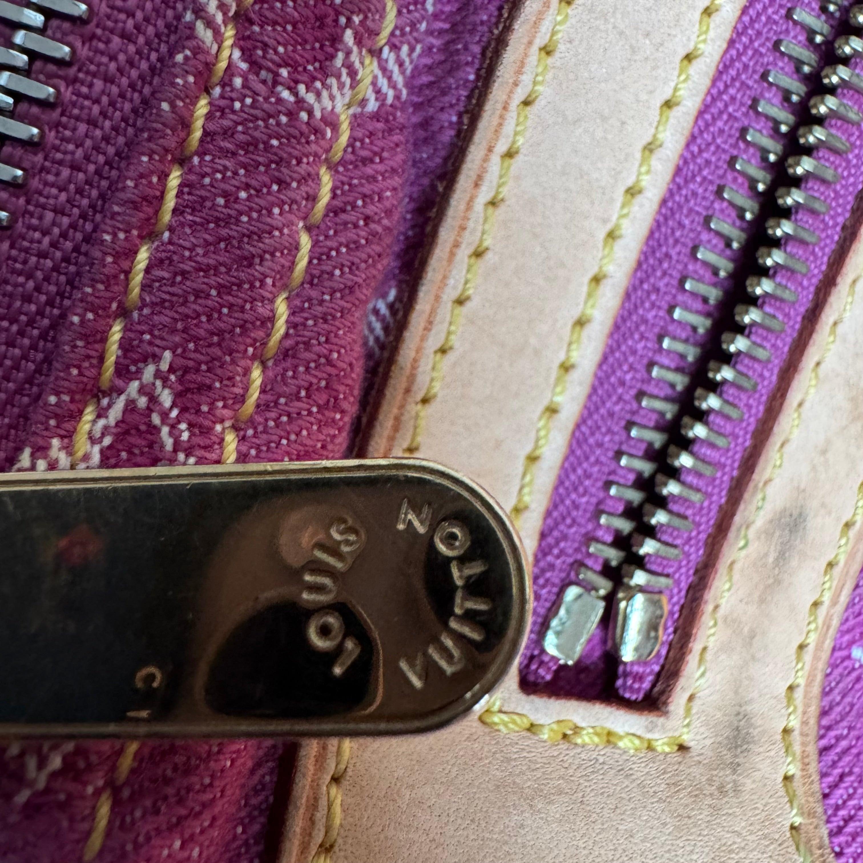 Louis Vuitton Denim Neo Speedy Boston Bag Pink 7