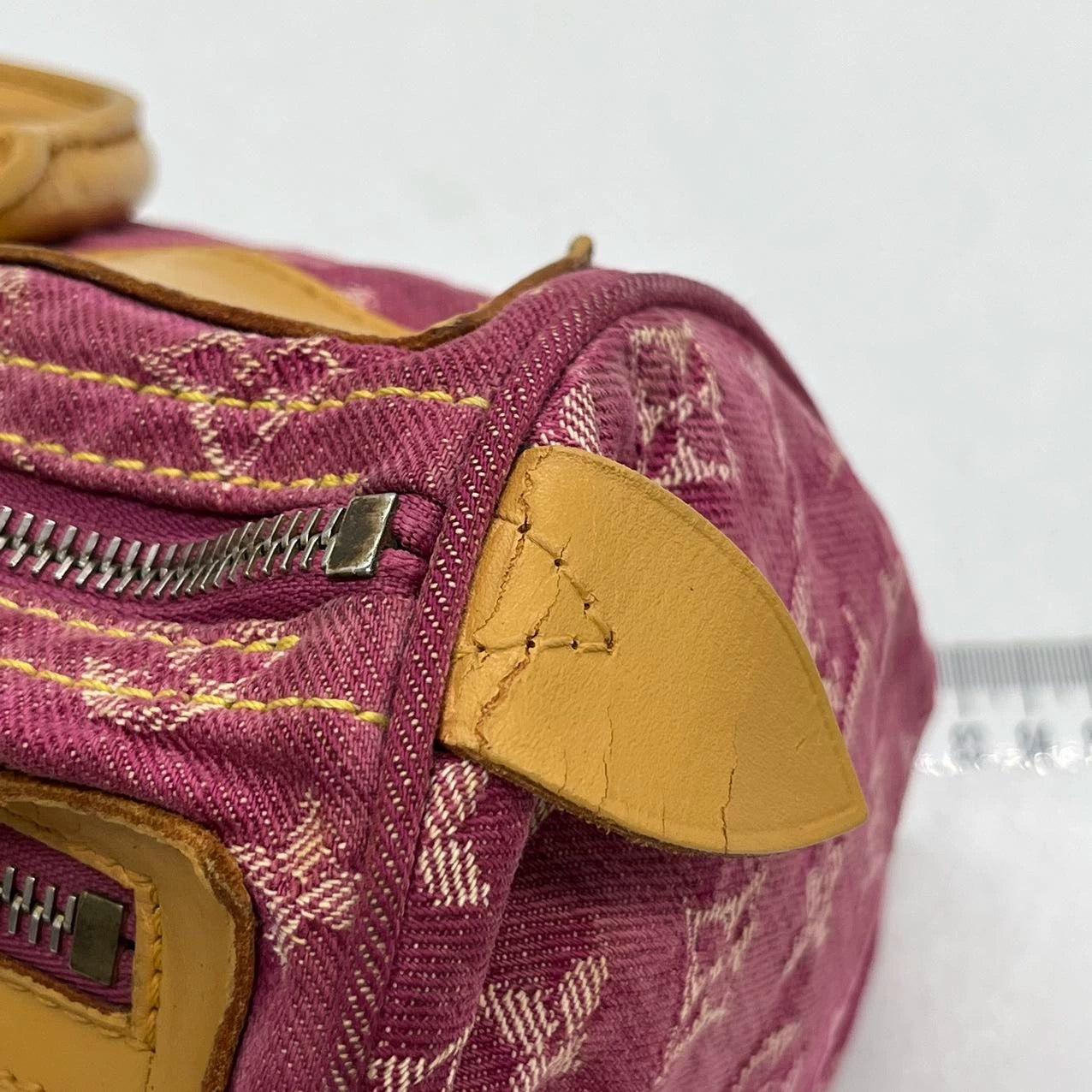 Louis Vuitton Denim Neo Speedy Boston Bag Pink 7
