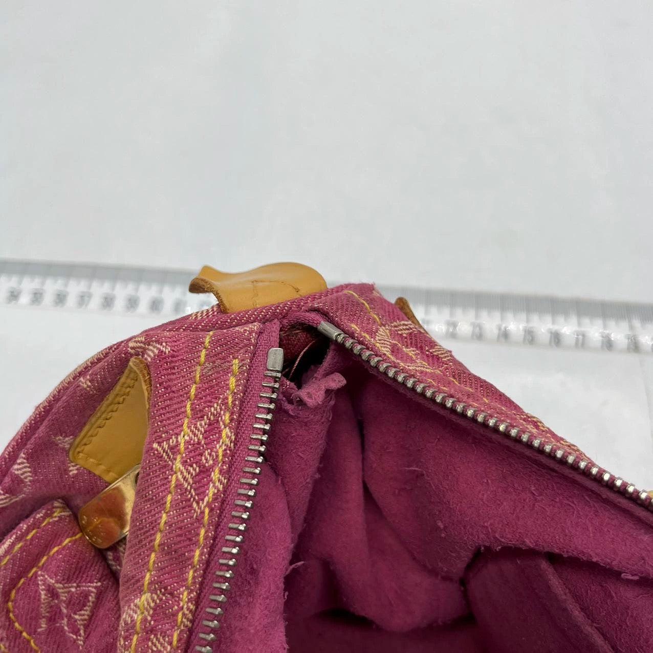 Louis Vuitton Denim Neo Speedy Boston Bag Pink 8