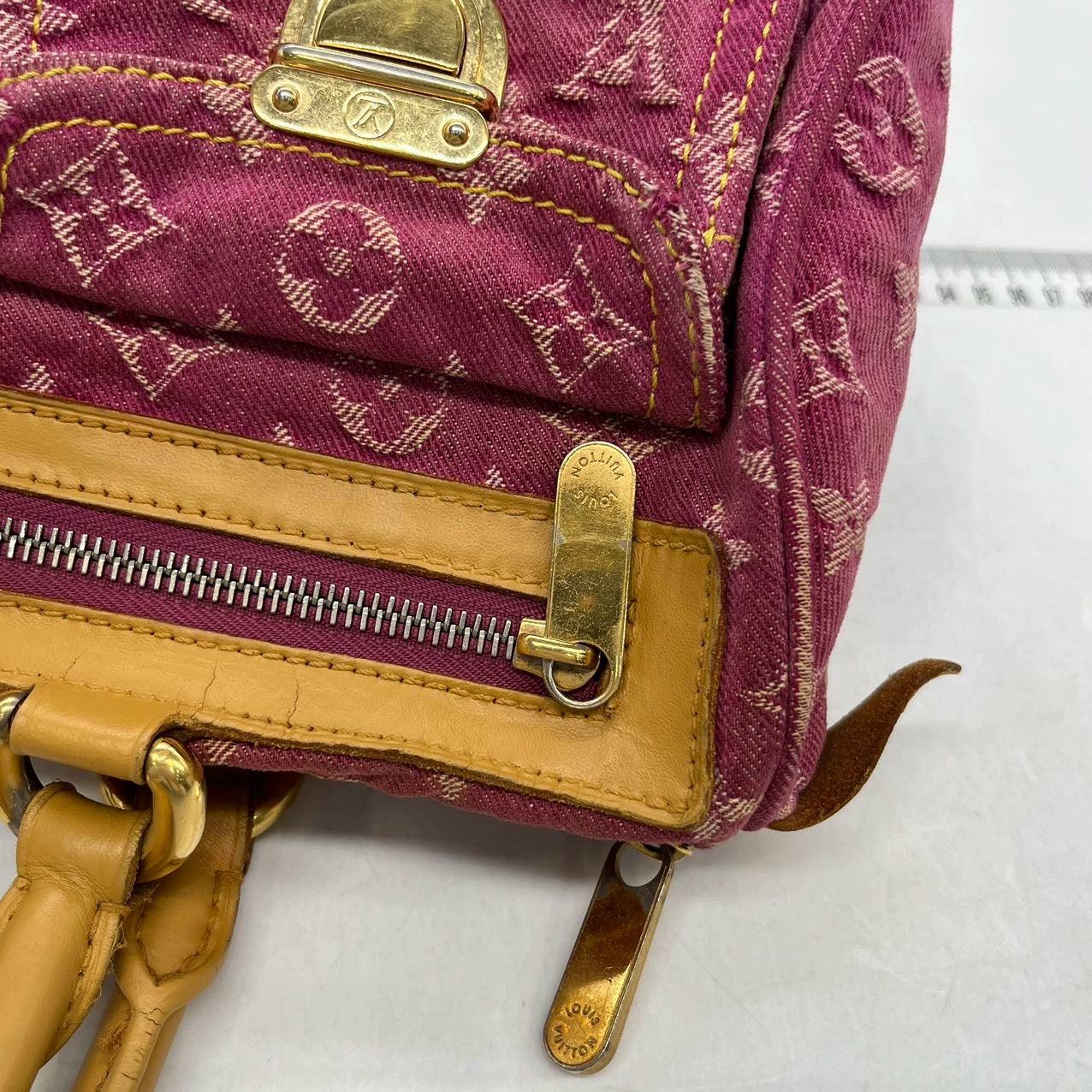 Louis Vuitton Denim Neo Speedy Boston Bag Pink 9
