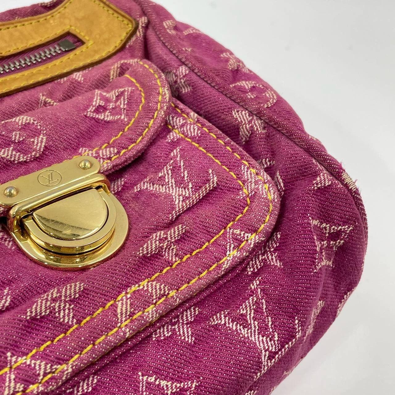 Louis Vuitton Denim Neo Speedy Boston Bag Pink 13