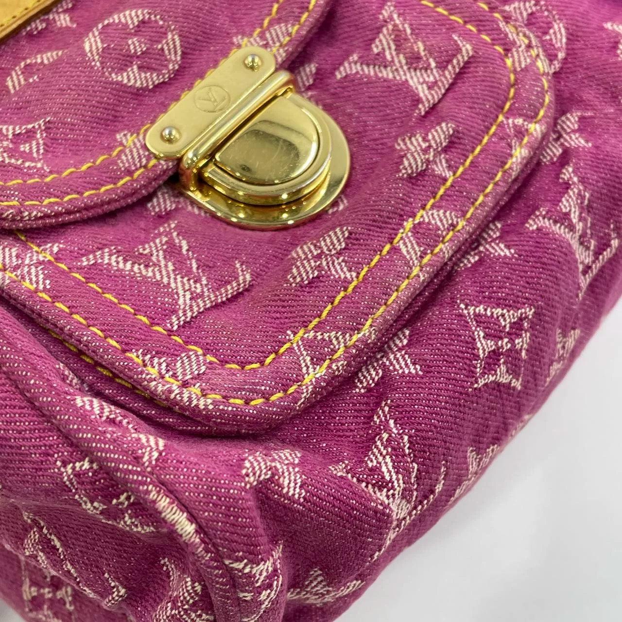 Louis Vuitton Denim Neo Speedy Boston Bag Pink 14