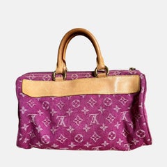 Louis Vuitton Denim Neo Speedy Boston Bag Pink