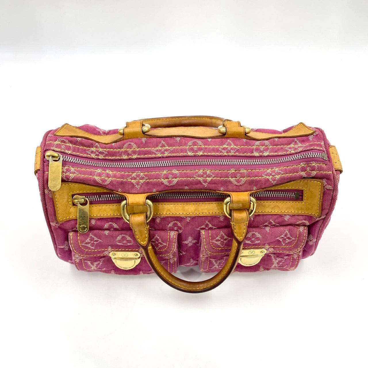 Louis Vuitton Denim Neo Speedy Boston Bag Pink 1
