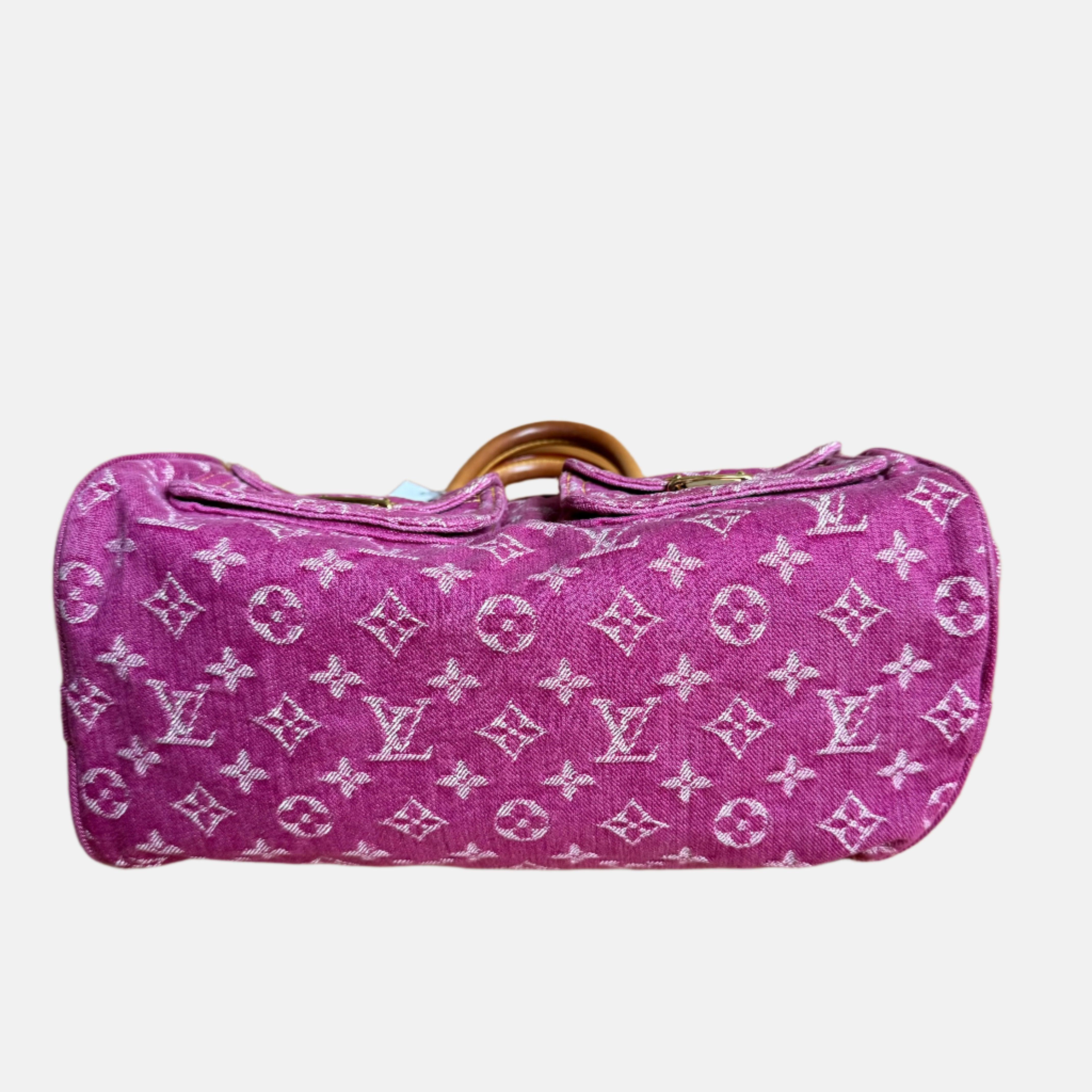 Louis Vuitton Denim Neo Speedy Boston Bag Pink 1