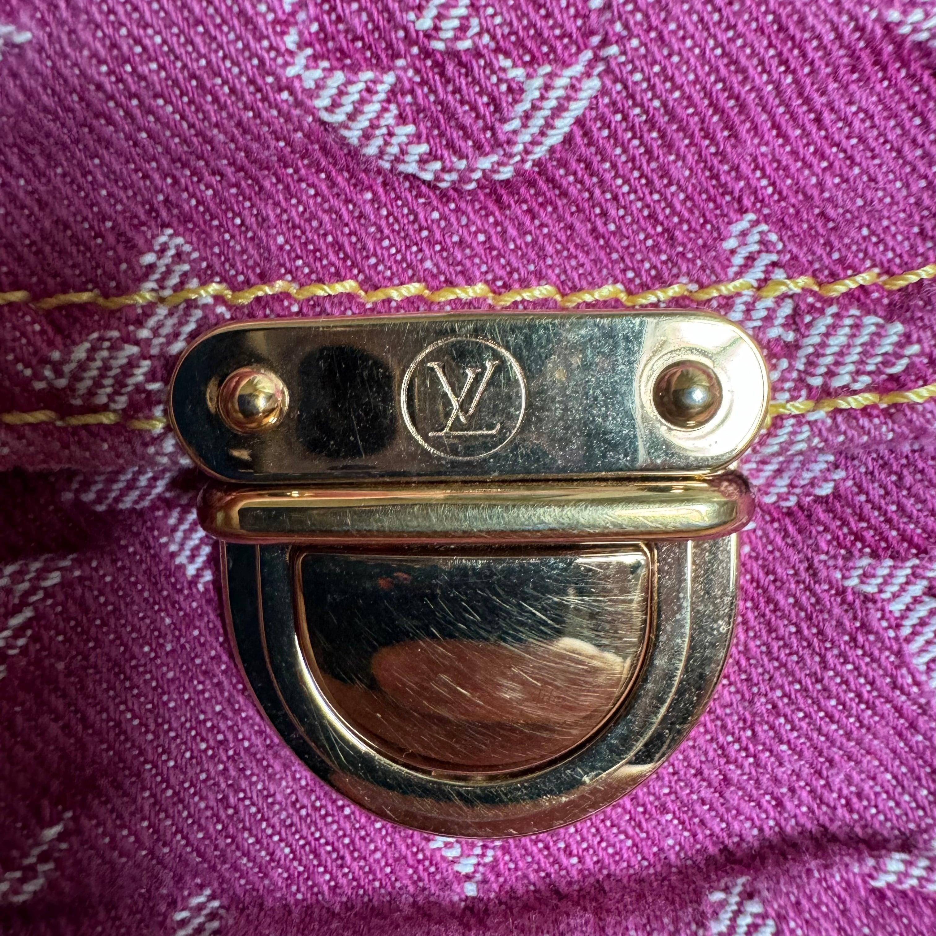 Louis Vuitton Denim Neo Speedy Boston Bag Pink 2