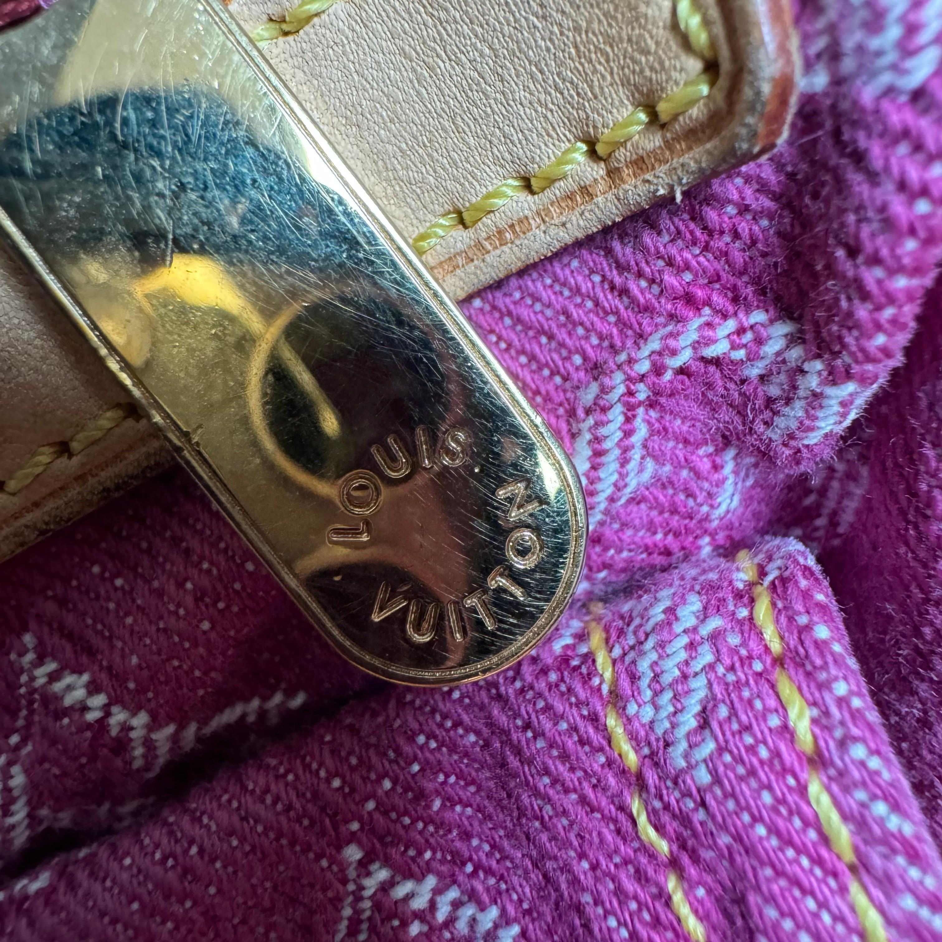 Louis Vuitton Denim Neo Speedy Boston Bag Pink 3