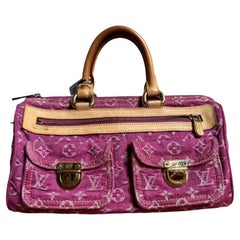 Louis Vuitton Denim Neo Speedy Boston Bag Pink