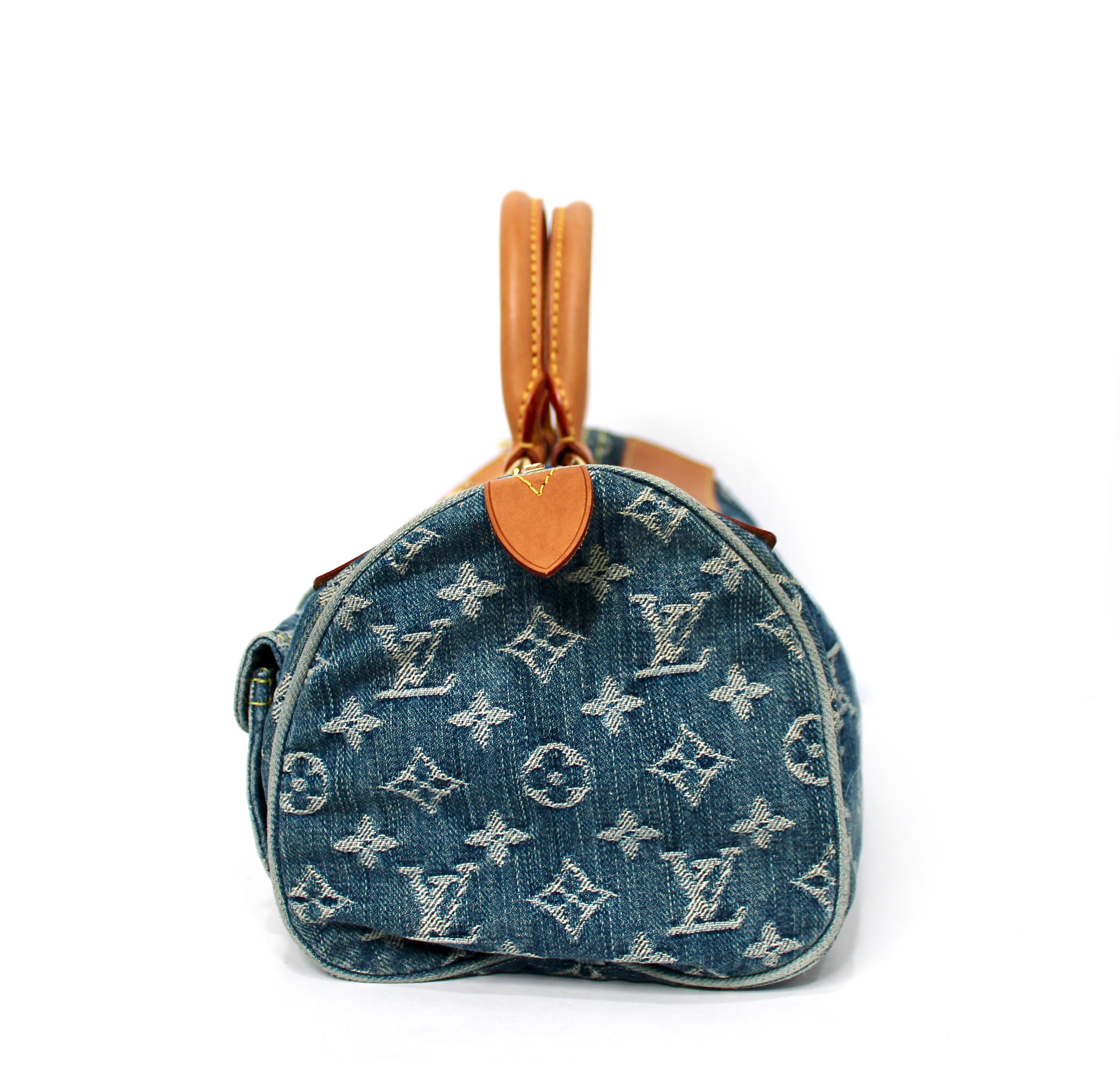 Louis Vuitton Denim Neo Speedy Handbag circa Y2K Bon état - En vente à Scottsdale, AZ