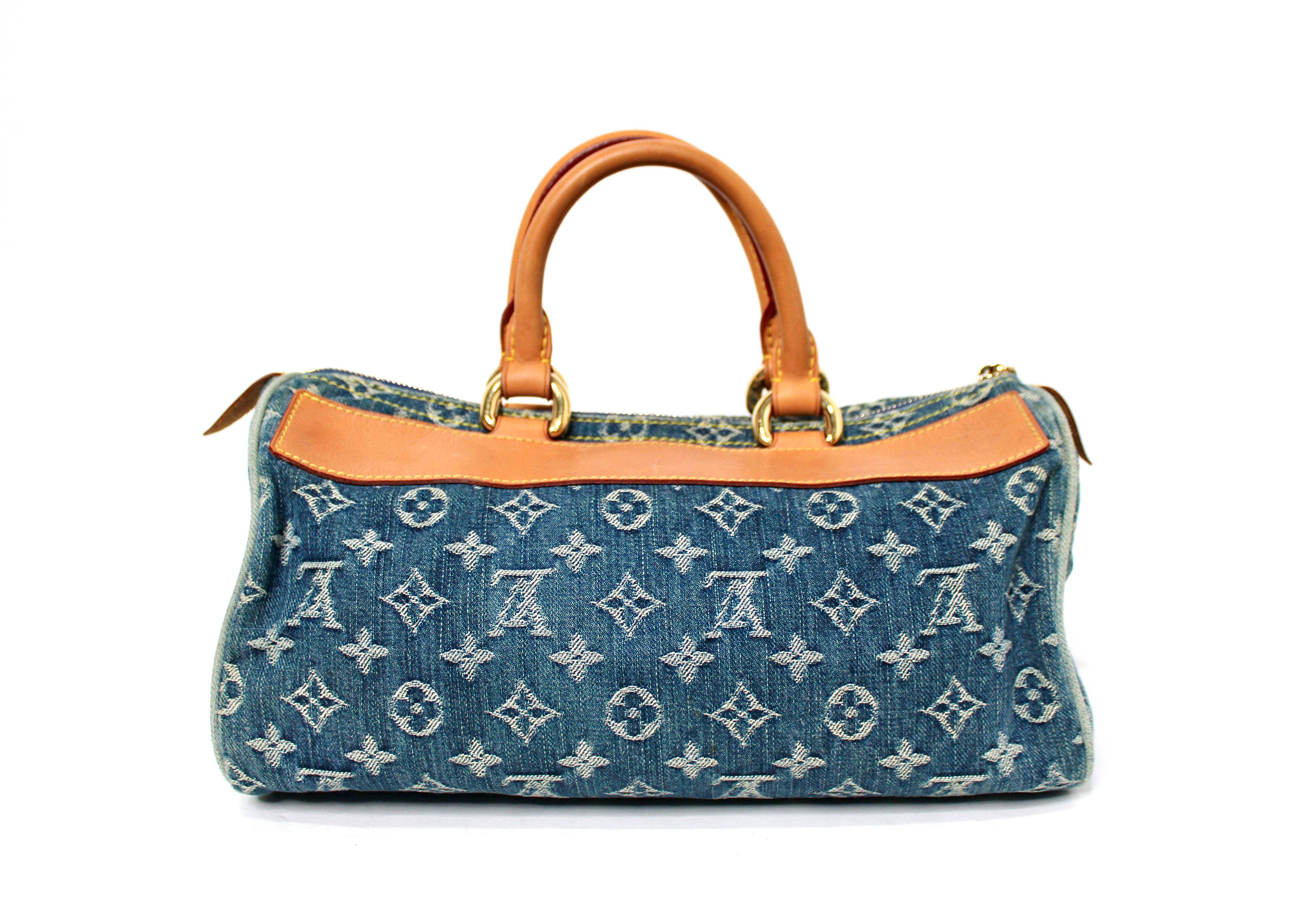 Louis Vuitton Denim Neo Speedy Handbag circa Y2K Pour femmes en vente