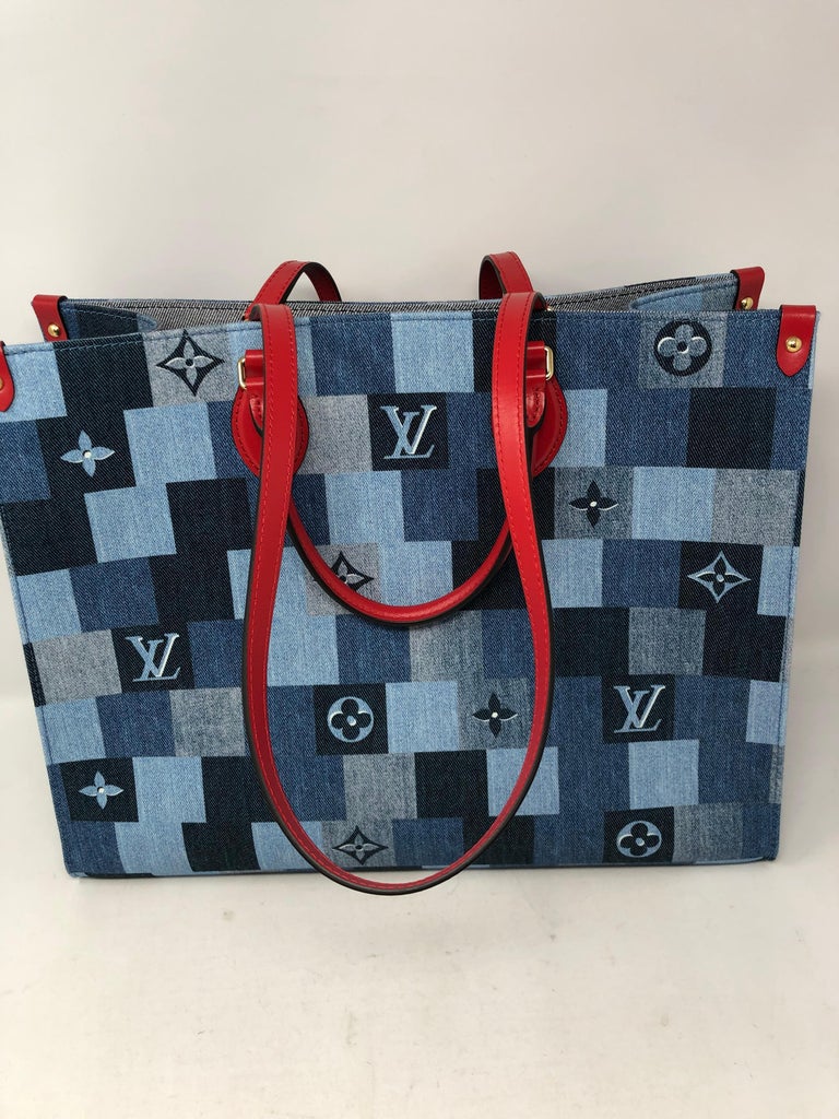 Louis Vuitton Denim On The Go Tote at 1stDibs