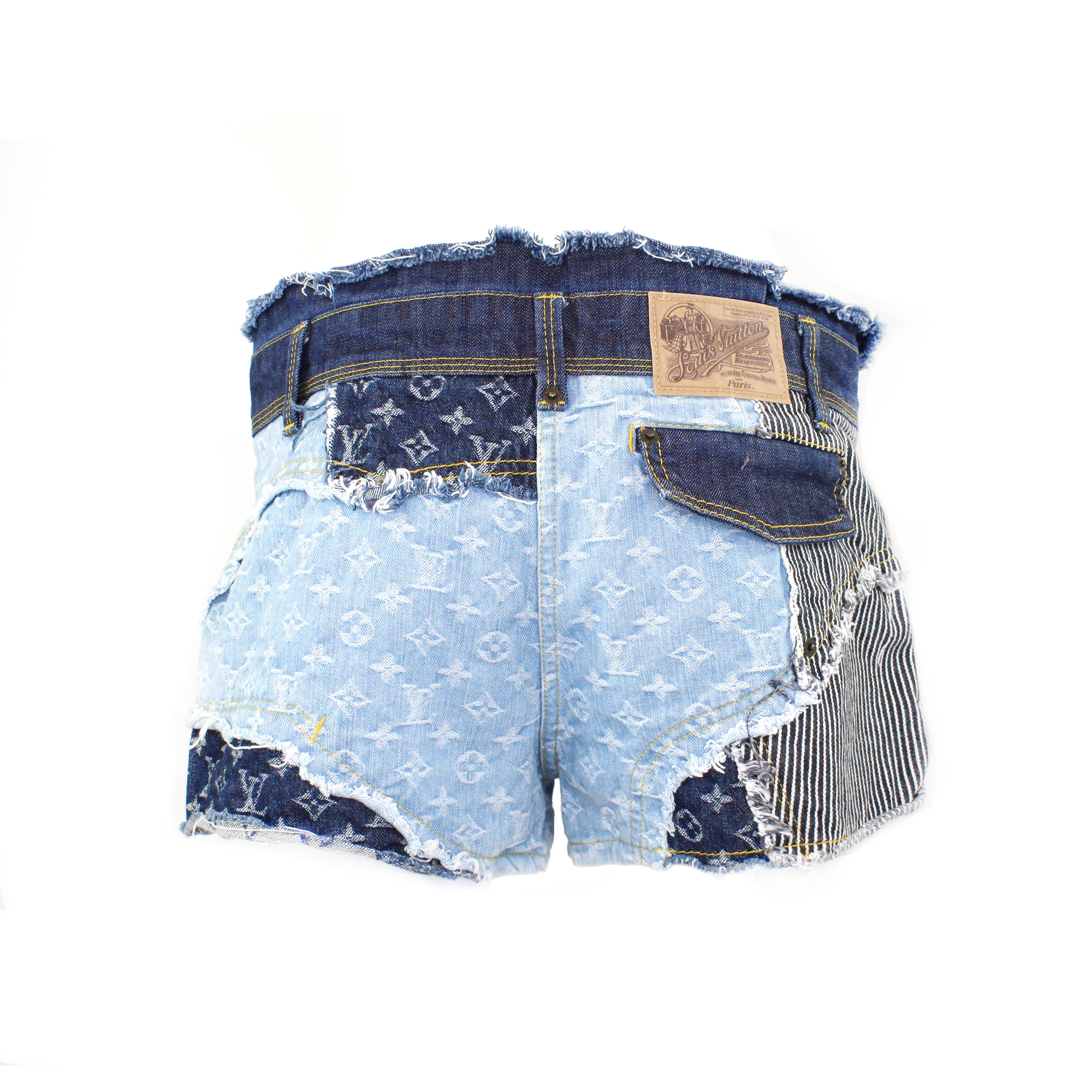 Louis Vuitton Louis Vuitton Rainbow Monogram Denim shorts