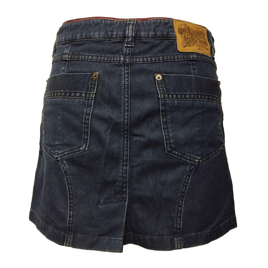 Denim Blue color 5 Pockets Total length cm 38 (14,9 inches) Waist cm 35 (13,77 inches)