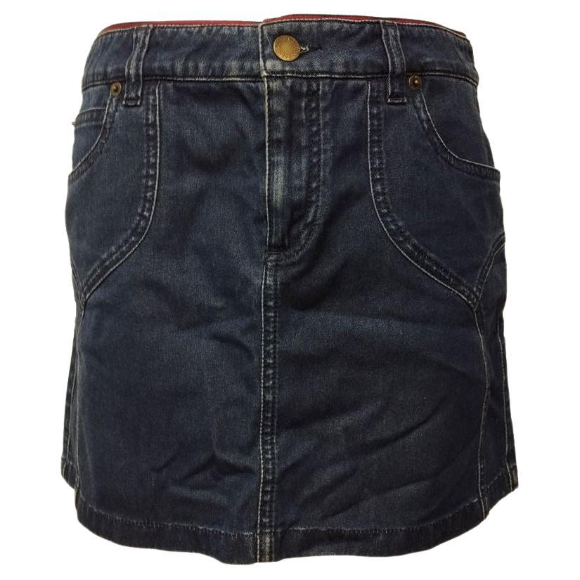 Jupe en denim Louis Vuitton, taille 38 en vente